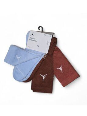 Jordan Socks Air Nike Socks 3 Pairs Jordan Essential Legacy Crew Men SIZE LARGE